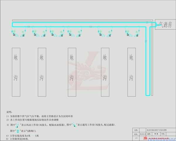 北京某部隊(duì)管道工程平面圖